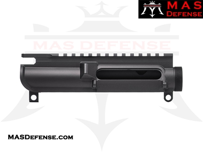 MAS DEFENSE AR-15 FORGED UPPER RECEIVER - SLICK SIDE - BLACK