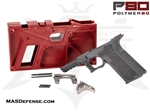 POLYMER80 80% PISTOL FRAME KIT WITH JIG LARGE 45 G20SF / G21SF PF45 P80-PF45-GRY - GRAY GREY + JIG Glock 20 Glock 21 P80 XL 45 ACP UNFINISHED FRAME