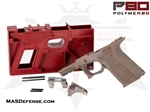 POLYMER80 80% PISTOL FRAME KIT WITH JIG COMPACT G19 / G23 PF940C P80-PF940CV1-FDE - FLAT DARK EARTH + JIG Glock 19 Glock 23 P80
