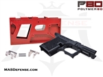 POLYMER80 80% PISTOL FRAME KIT WITH JIG SINGLE STACK G43 PF9SS P80-PF9SS-BLK - BLACK + JIG Glock 43 P80