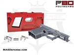 POLYMER80 80% PISTOL FRAME KIT WITH JIG SINGLE STACK G43 PF9SS P80-PF9SS-GRY - GRAY GREY + JIG Glock 43 P80